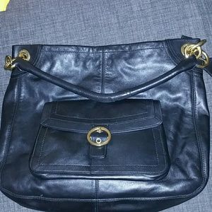 COACH Penelope Leather Buckle Pocket Hobo