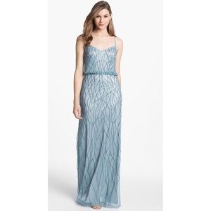 Adrianna Papell Beaded Blouson Gown