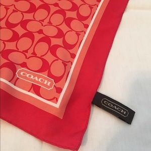 Coach square purse scarf