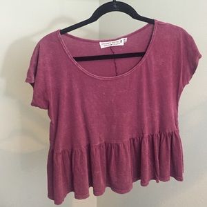 Peplum Flowy crop top