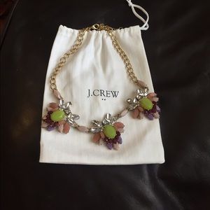 J crew necklace with pouch