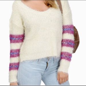 Fuzzy Off My Stripes Sweater