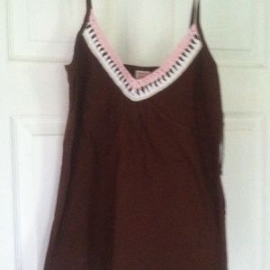 ❤️NWT brown Tommy tank top