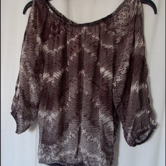 Cold Shoulder Blouse Top-Caché