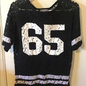 Black And white girly jersey