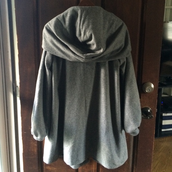 ZARA BASIC gray coat - Picture 3 of 4