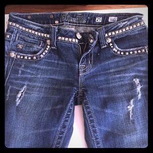 Miss me Straight leg jeans with studs