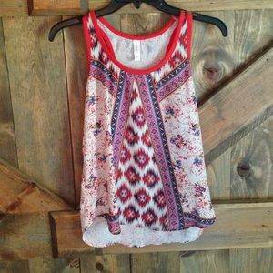 Colorful floral tank top