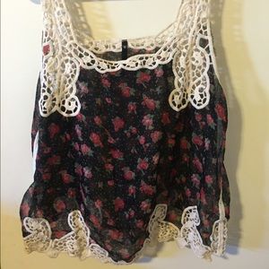 Love culture floral patter tank top