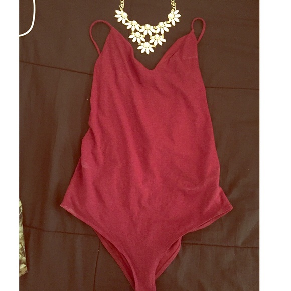 Burgundy Bodysuit
