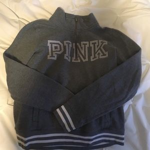 Quarter zip PINK hoodie