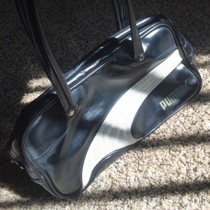 Black PUMA workout purse