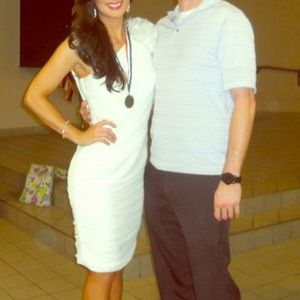 Tadashi White Dress Sz 6