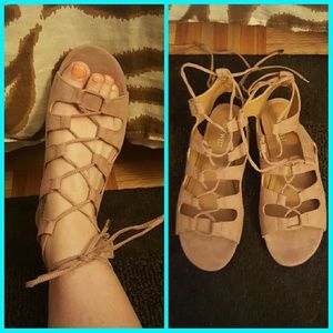 Nine West lace up sandals