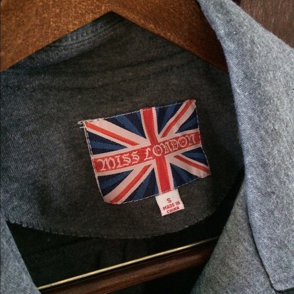 Miss London gray winter jacket - Picture 3 of 3