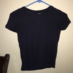 American Eagle Polka Dot Cropped Top