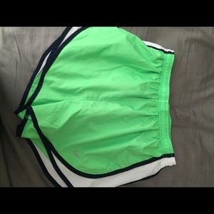 Lime green Nike shorts