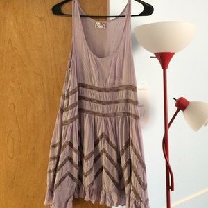 Free People Lace Trapeze slip