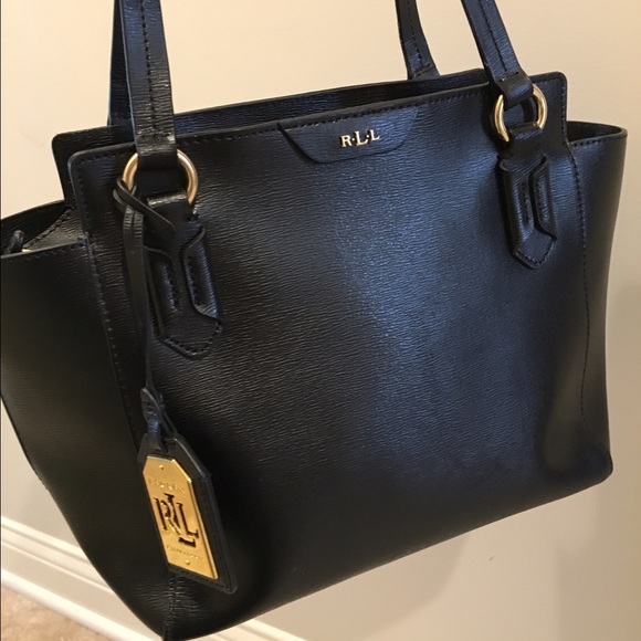 Ralph Lauren Black Leather Purse
