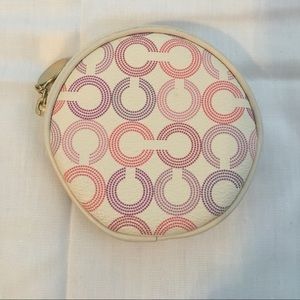 Coach pastel coin purse