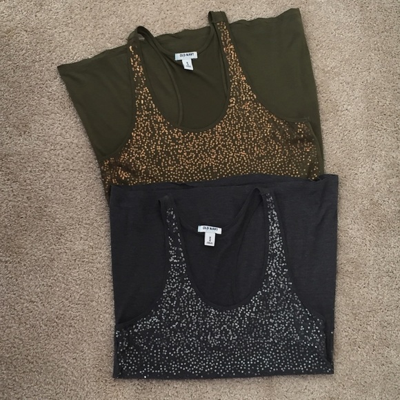 Old Navy Tops - Two Sequin Tanks Racerback