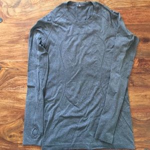 Grey long sleeved Lululemon