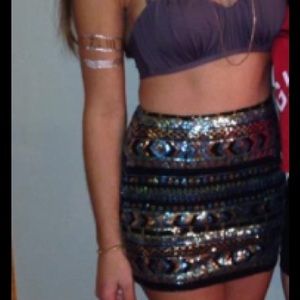Sequin skirt