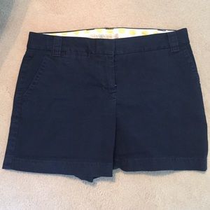 J. Crew size 6 navy Chino shorts