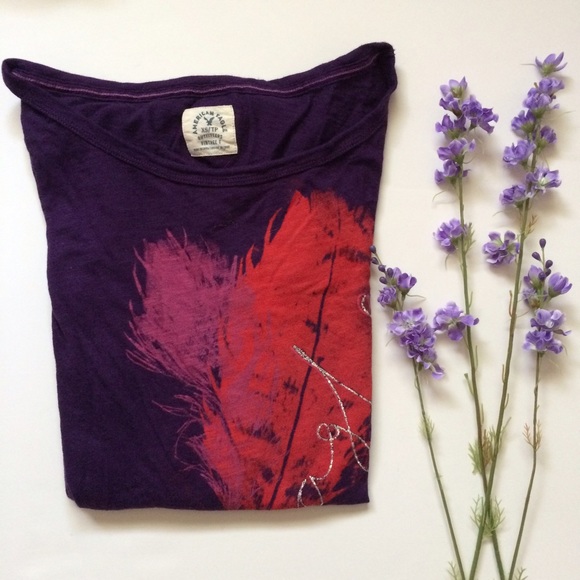 American Eagle Feather Graphic Tee