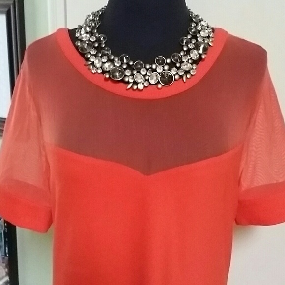NWT BOUTIQUE ORANGE STRETCH DRESS M