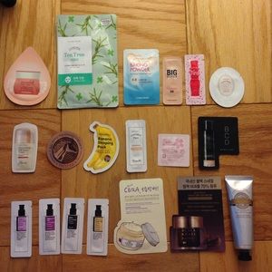 Korean skin care samples