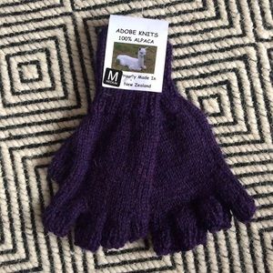 Alpaca fingerless gloves