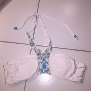 Statement Halter Swim Top