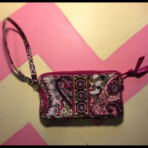 Pink Vera Bradley wristlet