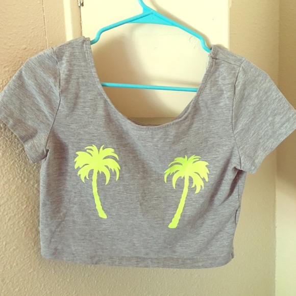 Palm Tree Crop Top