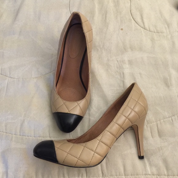 Quilted Cap Toe Pumps