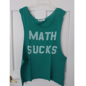 Wildfox Math Sucks Muscle Tank