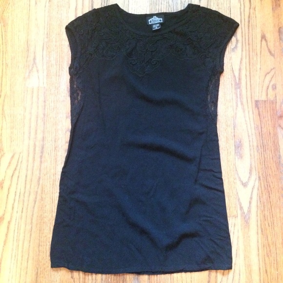 Angie black lace top.