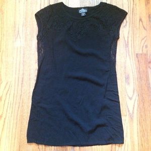 Angie black lace top.