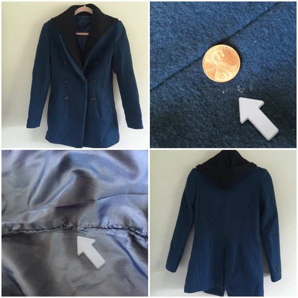 Korean Style Winter Blazer w/ detachable hood - Picture 4 of 4