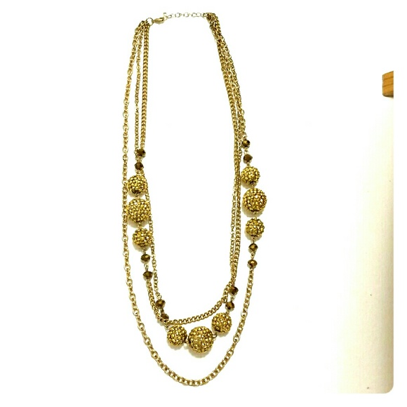 Gold Beaded Necklace