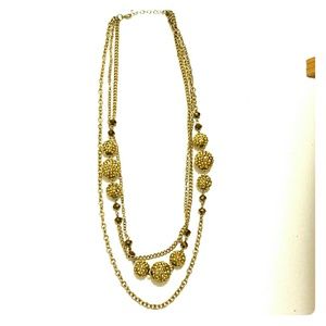 Gold Beaded Necklace