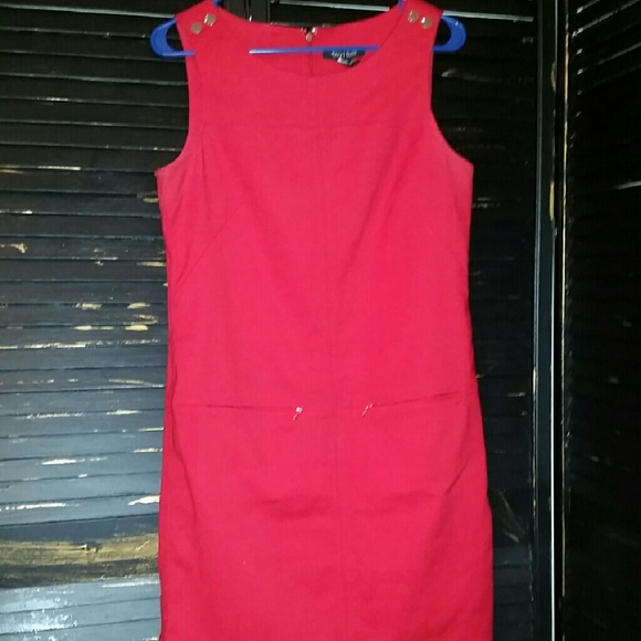 White house black market red knee length dress