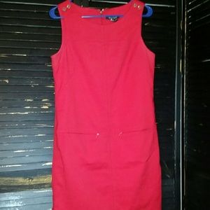 White house black market red knee length dress