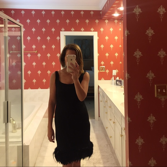 Cocktail Feathered Dress