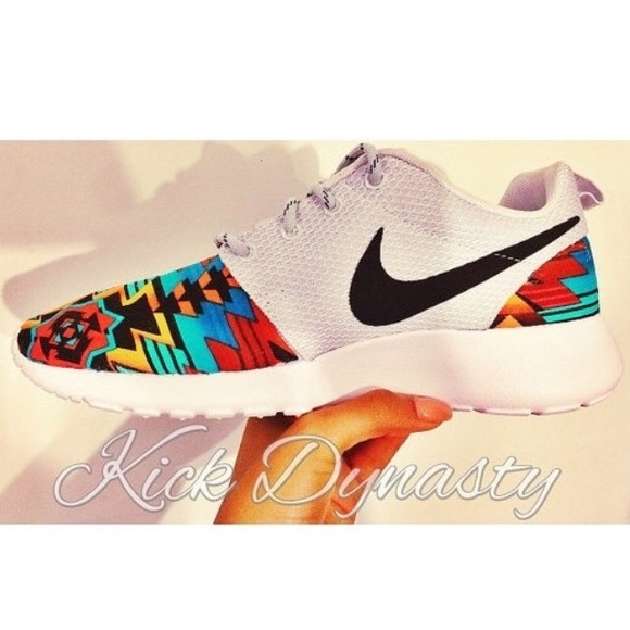 Custom Nike Roshe Run Sneakers Tribal Aztec