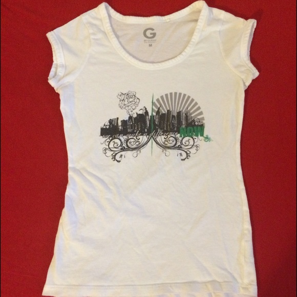 White Graphic tee - Picture 1 of 1