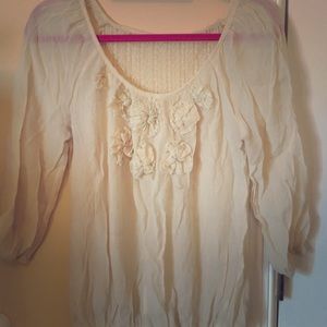 Light cream colored blouse!