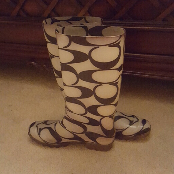 Coach rain boots