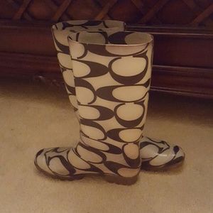 Coach rain boots